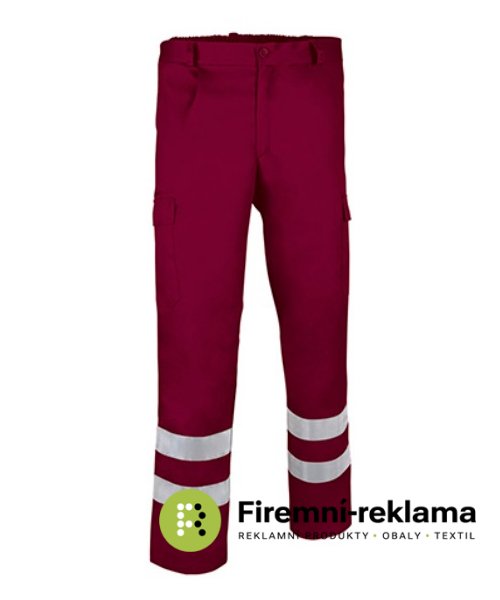 DRILL work pants reflective S-3XL - Packaging: 1pcs, Colour: burgundy, Size: S