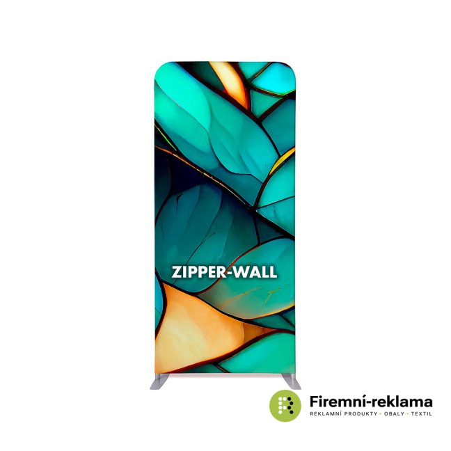Zipper-Wall Straight Europe - Colour: silver, Variant: Zipper Wall Straight Basic 100 x 230 cm, Media Size: 1000 x 2300 mm