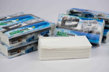 Promotional paper handkerchiefs with custom printing