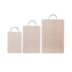 Set of 3 wooden cutting boards with ear