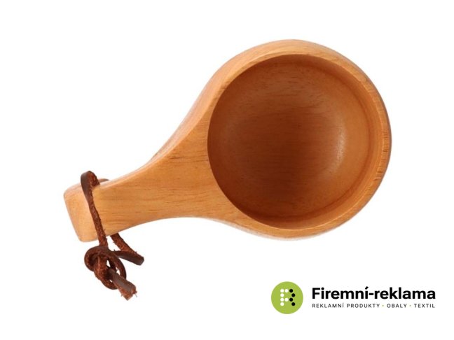Wooden kuksa with handle