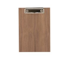 Wooden board with clip A5 - walnut