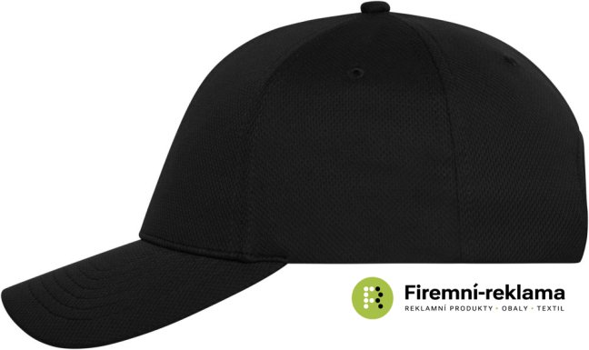 6 Panel Sports Cap - Colour: black, Size: one size