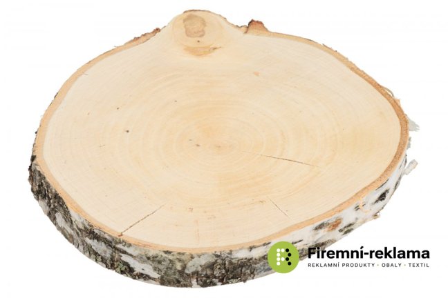 Dřevěná podložka z kmene břízy 24-28 cm