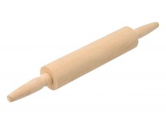 Wooden rolling pin and rolling pin set