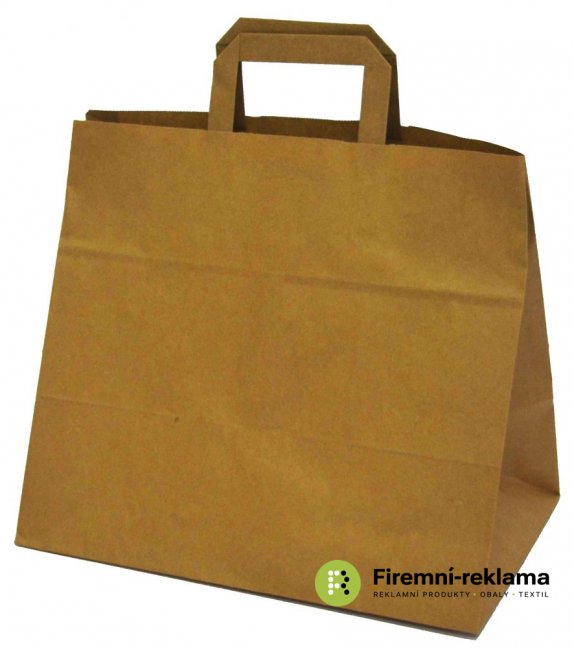 Papírová taška HS CRAFT - Balení: 1ks, Barva: hnědá, Velikost: 18x8x22cm