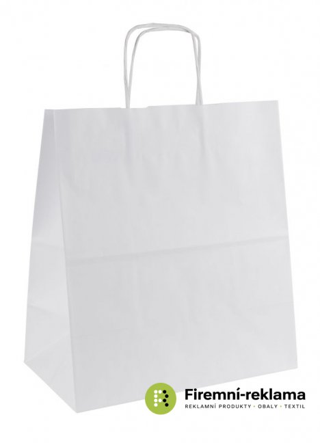 Paper bag BIANCO TWIST - Packaging: 1pcs, Size: 18x8x24cm
