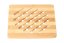 Hranatá bambusová podložka pod hrnec - 18 cm