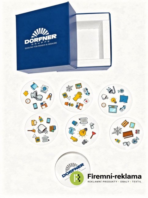 "Pairs" card game with custom-printed cards and a gift box. 56 cards / mini version: 32–34 cards. A promotional item for companies, brands, schools, and event organizers who want to combine fun with high visibility. A classic memory game based on finding matching pairs—ideal as a promotional item, corporate gift, educational aid, or original souvenir.