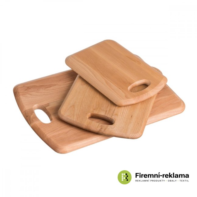 Set of 3 premium wooden cutting boards