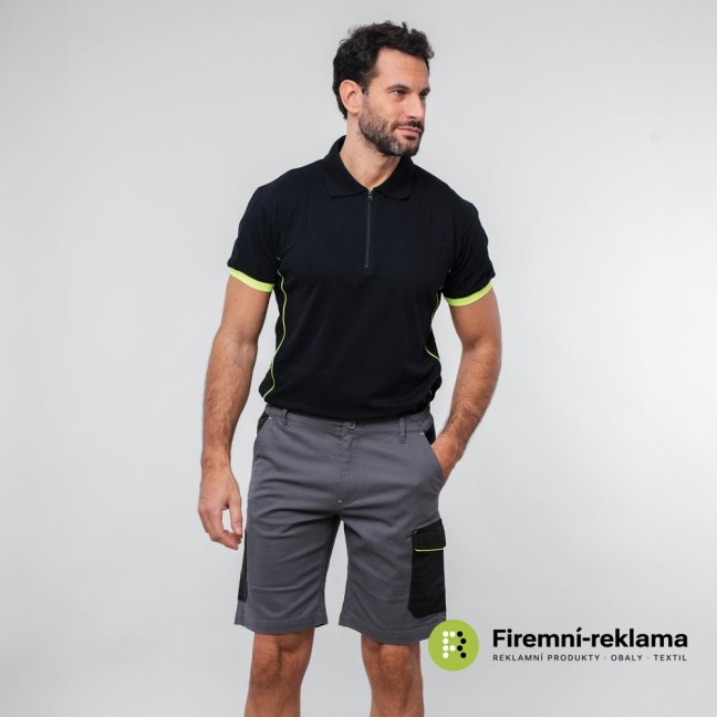 James Ross Pant  Zurigo Bicolor Shorts - Colour: grey, Size: S