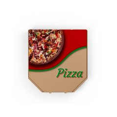 Pizza box with print