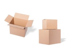 Cardboard box without printing