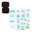 Contents of the Andes promotional first aid kit – 40 first aid items in red packaging suitable for custom printing, first aid kit for the workplace, travel, vacation, home, suitable as a practical promotional item.