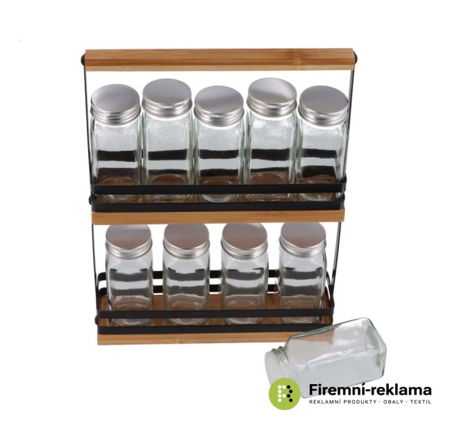 Bamboo spice rack