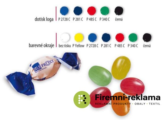 Twisted candies, colored edges 5 kg - Packaging: 5kg