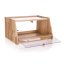 BRILLANTE wooden bread box 38 x 28 x 20 cm with plastic lid