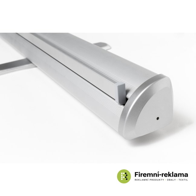 Roll-Banner Triangle - Colour: silver, Media Size: 850 x 2200 mm