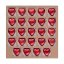 Filling for an ECO square Advent calendar with your own full-color print. 24 milk chocolate hearts in red foil. The Advent calendar is suitable as a promotional Christmas gift for business partners, employees and as part of advertising campaigns.