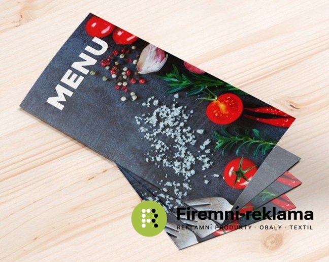 Tisk menu - Jídelní a nápojový lístek - Balení: 10ks