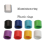 Colorful fabric bracelet clips with full-color printing to adjust to different wrist sizes.