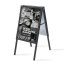 A-Board 32 mm Mitred Corners 50 x 70 cm - Packaging: 1pcs, Colour: silver