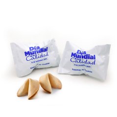 Reklamní sušenky štěstí s personalizovaným vzkazem a obalem