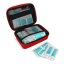 Andes promotional first aid kit – 40 items in a red plastic case with custom printing, suitable as a promotional gift for business partners, clients, and employees.