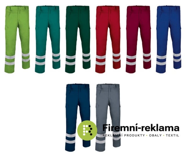 DRILL work pants reflective S-3XL - Packaging: 1pcs, Colour: burgundy, Size: S
