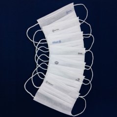 Disposable mask with print