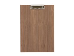 Wooden board with A4 clip - walnut