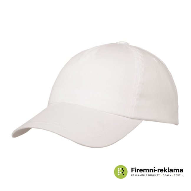 Cap 5 panels with advertising print - Packaging: 100pcs, Colour: blue