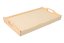 Wooden bed serving table 50x30 cm - unvarnished