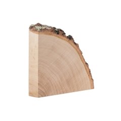 Wooden mat made of quarter birch trunk