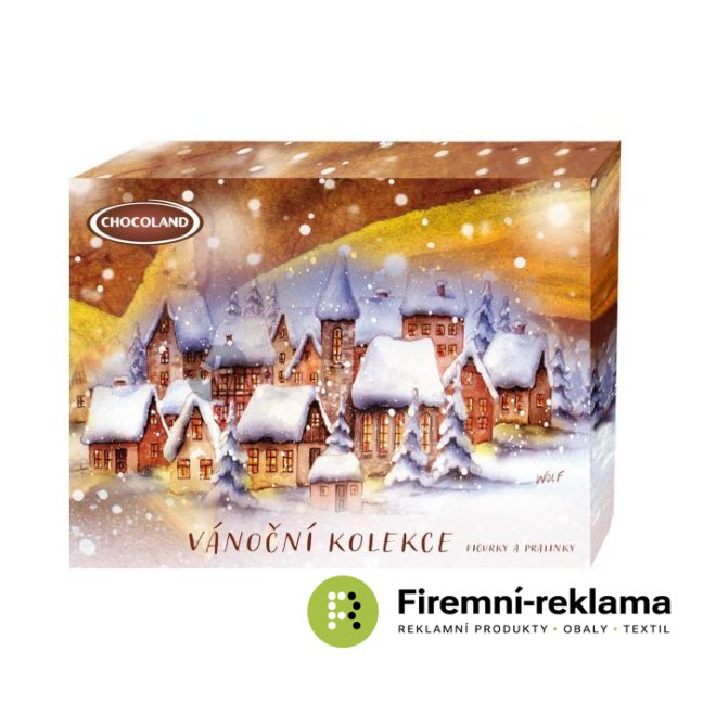 Christmas collection with paper insert - Packaging: 100pcs, Type of chocolate: milk