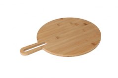 Kulaté bambusové prkénko s rukojetí 31 cm