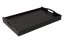 Wooden serving table for bed 50x30 cm dark