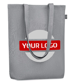 Eco Hemp Bag - Long Handle Shoulder Shopping Bag Naima Tote Grey