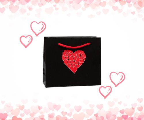 Dárková papírová valentýnská taška - Tip na firemní valentýnský dárek