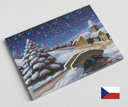Adventní kalendář A5 s reklamním potiskem - český výrobek