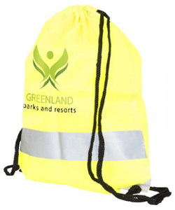 Reflexní batoh na šňůrky žlutý - dětské dárky nejen ke Dni dětí